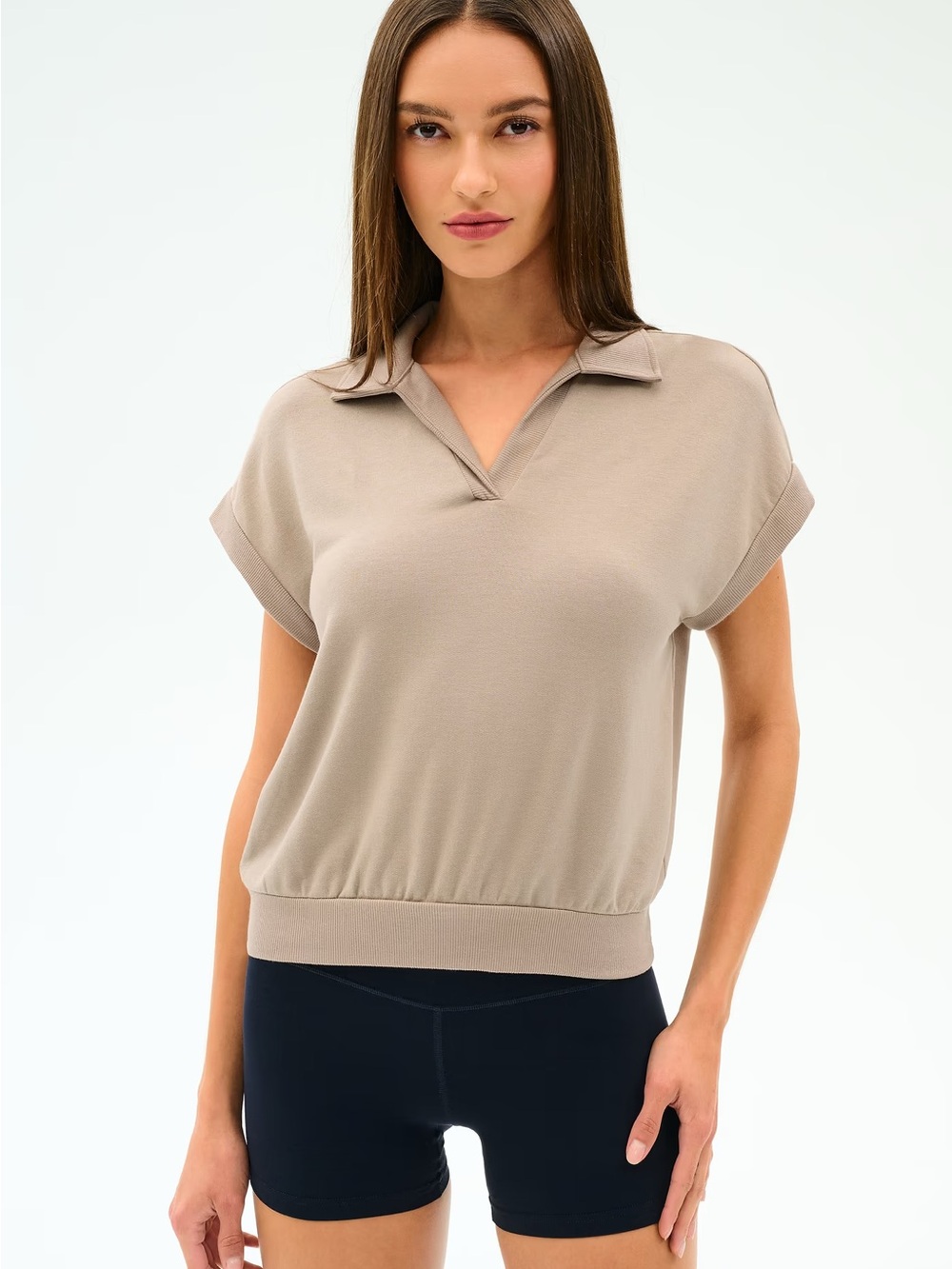 Splits59 EVIE FLEECE SLEEVELESS POLO